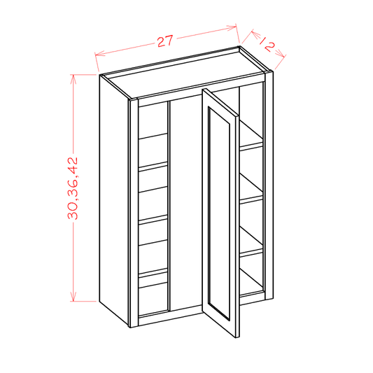 WBC2736 – 27" Wall Blind Corner Cabinet | Shaker Style