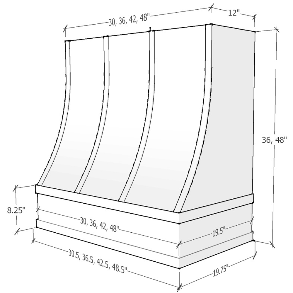 Charlotte - Sloped Flat Moulding Strapped
