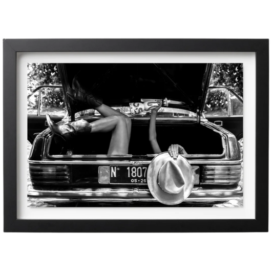 In Tequila Veritas – Black & White Fine Art Print 27" x 18"